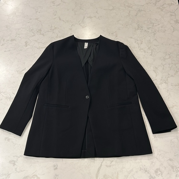 Spanx The Perfect Oversized Collarless Blazer Ponte Black XL - Picture 16 of 16